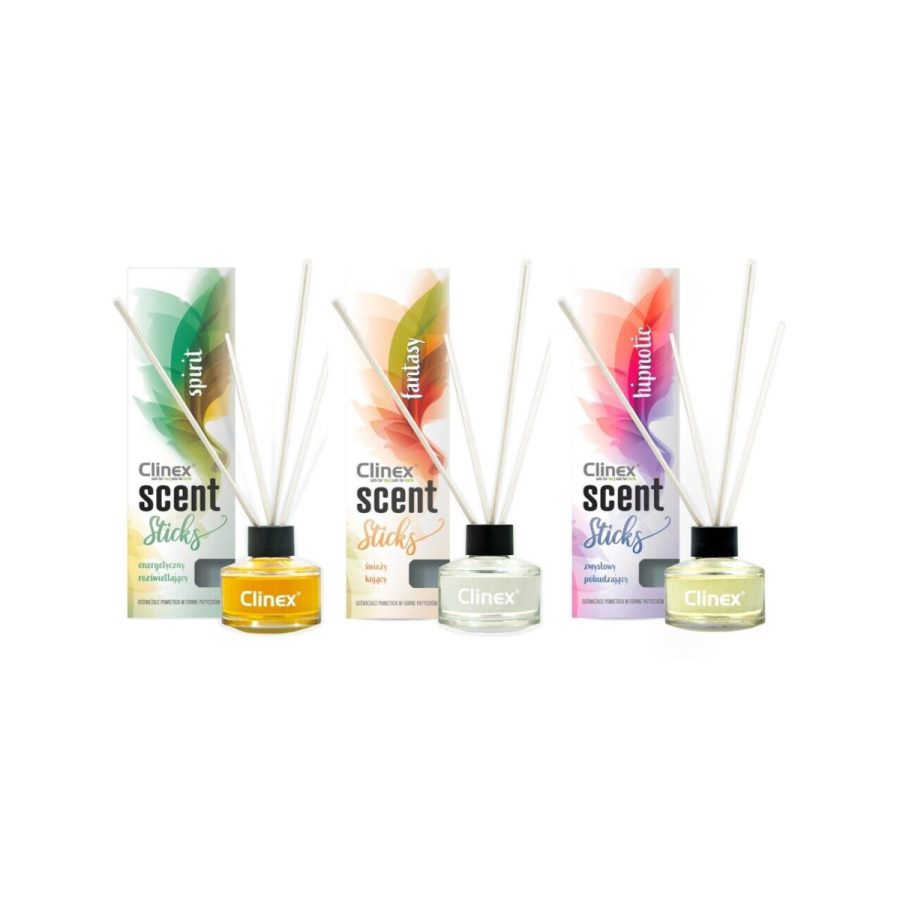 CLINEX Scent Sticks, 45 ml - aromātiskie kociņi CLINEX Scent Sticks, 45 ml - aromātiskie kociņi
