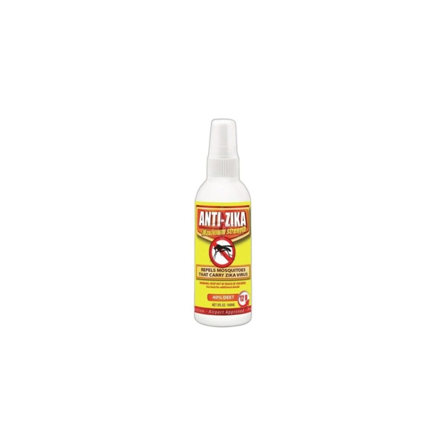 ANTI ZIKA Maximum Strength — pastiprināts odu un ērču atbaidīšanas līdzeklis (DEET 40%), 100 ml