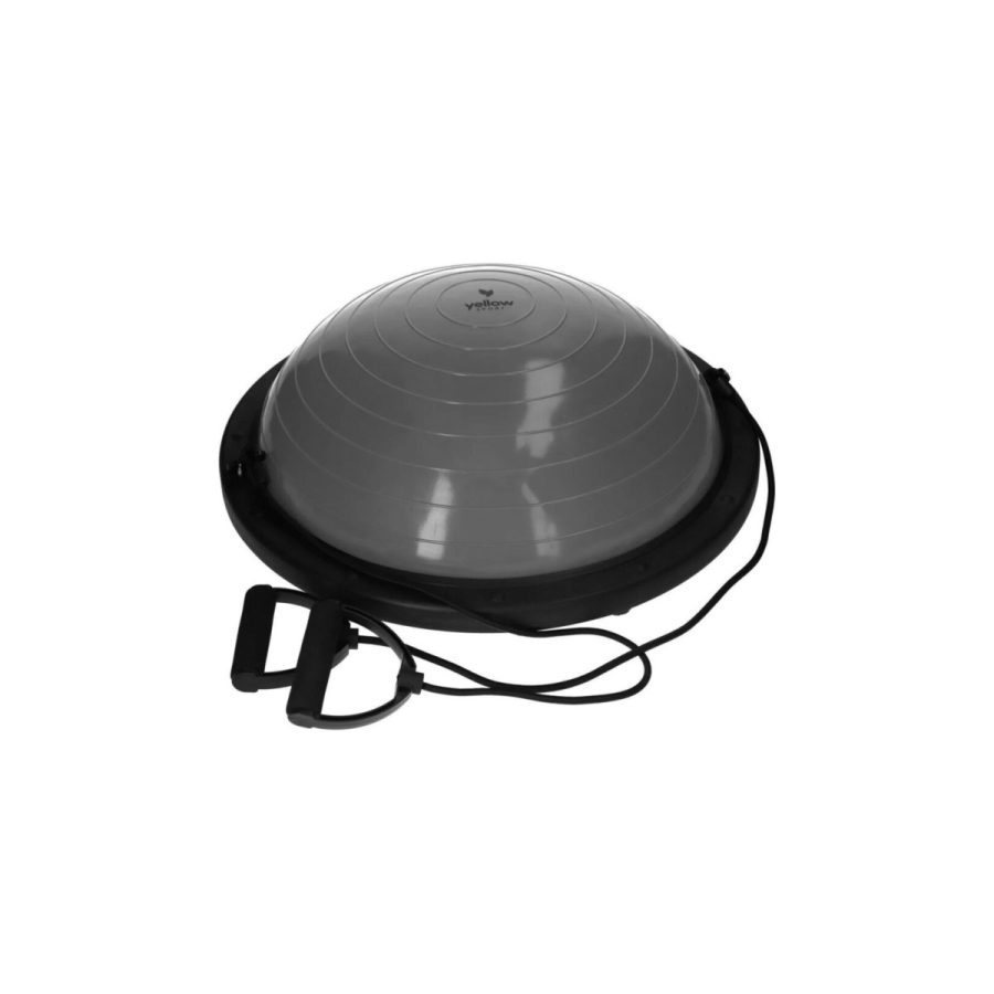 Balansa bumba ar rokturiem yellowSPORT yellowBOSU pelēks Balansa bumba ar rokturiem yellowSPORT yellowBOSU pelēks