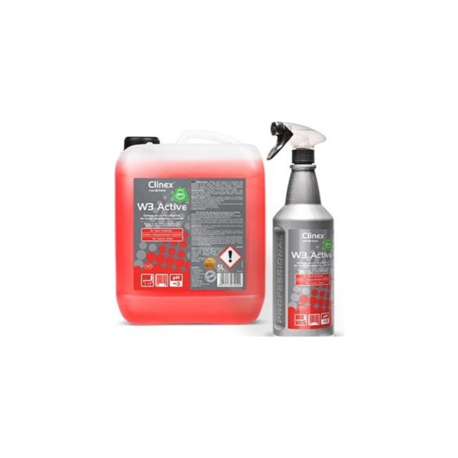 Sanitāro telpu mazgāšanas līdzeklis CLINEX W3 ACTIVE BIO Sanitāro telpu mazgāšanas līdzeklis CLINEX W3 ACTIVE BIO