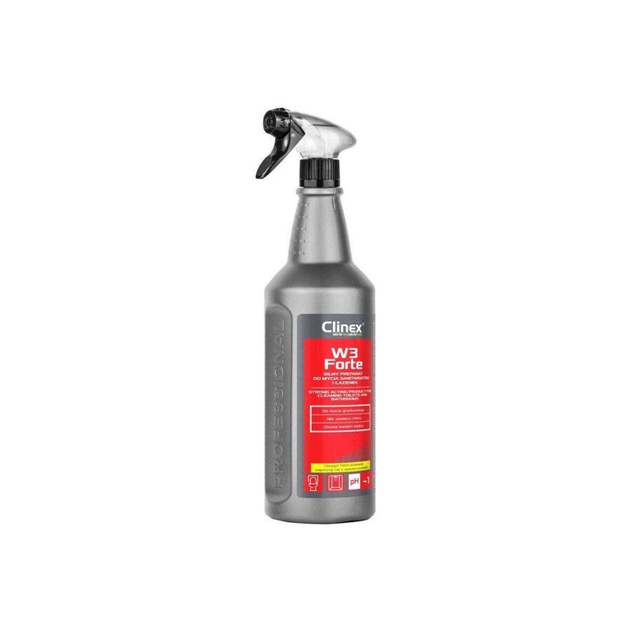 CLINEX W3 Forte — spēcīgs sanitāro telpu mazgāšanas līdzeklis CLINEX W3 Forte — spēcīgs sanitāro telpu mazgāšanas līdzeklis