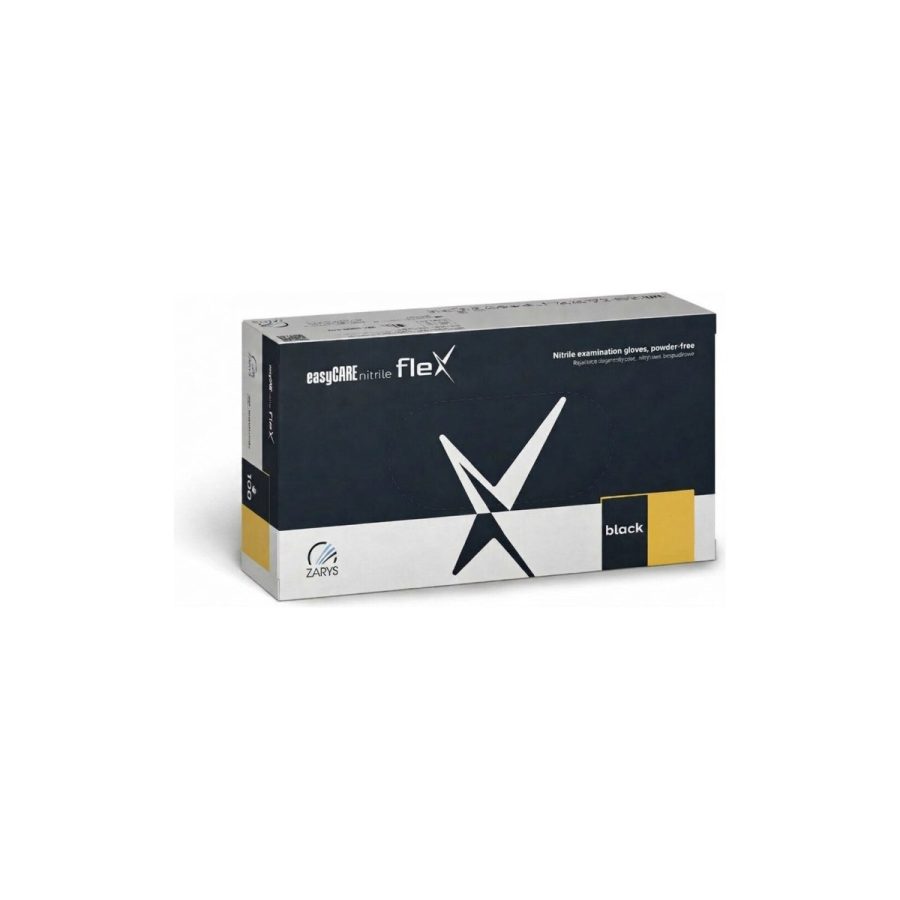 easyCARE nitrile flex Melni elastīgie nitrila diagnostikas cimdi bez pūdera (100 gab.) easyCARE nitrile flex Melni elastīgie nitrila diagnostikas cimdi bez pūdera (100 gab.)