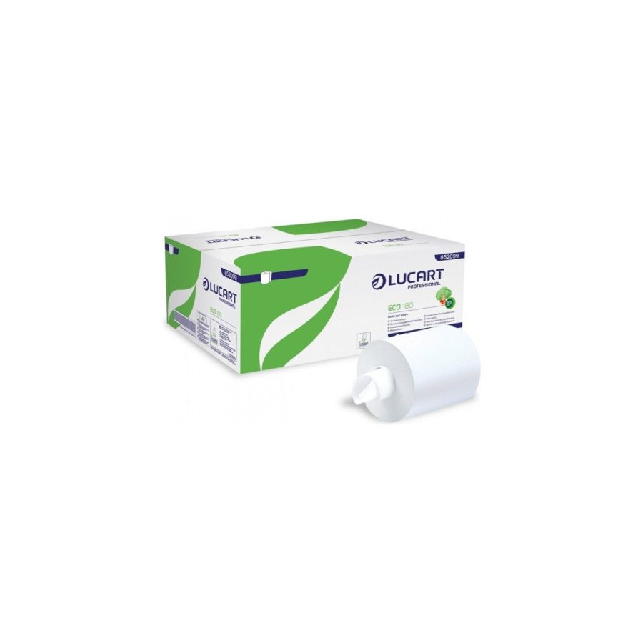 Lucart ECO 180 — divslāņu papīra dvieļi rullī Lucart ECO 180 — divslāņu papīra dvieļi rullī