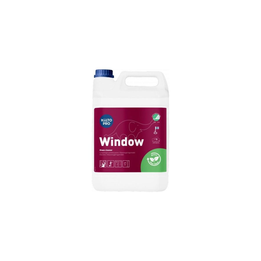 Kiilto Window, stikla virsmu tīrīšanas līdzeklis 5 litri Kiilto Window, stikla virsmu tīrīšanas līdzeklis 5 litri