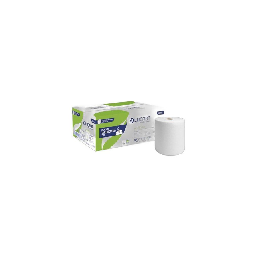 Lucart Eco 150 ID papīra roku dvieļi ruļļos, autocut (2 sl., 150 m), 6 ruļļi Lucart Eco 150 ID papīra roku dvieļi ruļļos, autocut (2 sl., 150 m), 6 ruļļi