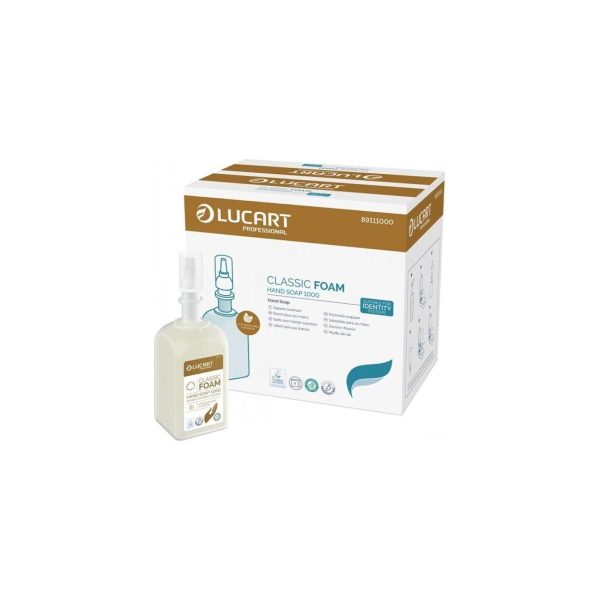Lucart IDENTITY CLASSIC FOAM HAND SOAP 1000 — putu ziepes ar mandeļu eļļu