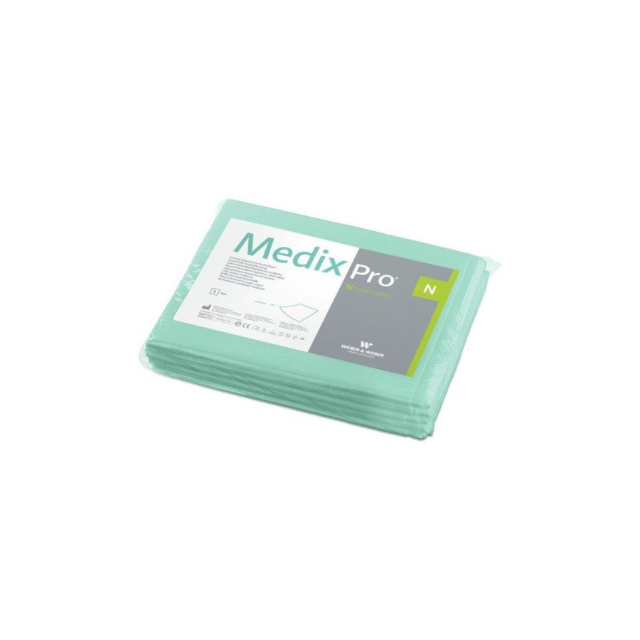 MedixPro 80 × 210 cm — flizelīna higiēnas pārklājs loksnēs kušetēm MedixPro 80 × 210 cm — flizelīna higiēnas pārklājs loksnēs kušetēm