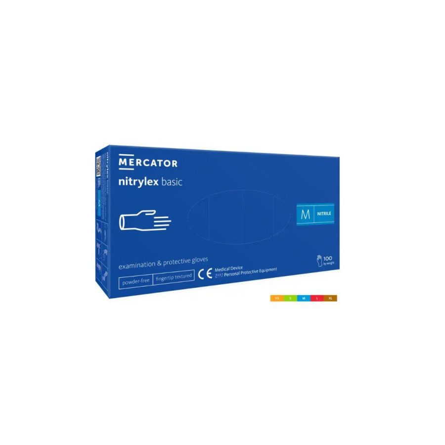 MERCATOR nitrylex® basic Tumši zilie – 100 gab./kastē MERCATOR nitrylex® basic Tumši zilie – 100 gab./kastē