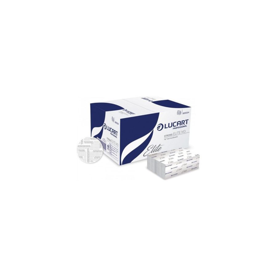 Lucart STRONG ELITE M3 papīra roku dvieļi loksnēs (M-locījums, 3 sl.), 15 iepakojumi Lucart STRONG ELITE M3 papīra roku dvieļi loksnēs (M-locījums, 3 sl.), 15 iepakojumi