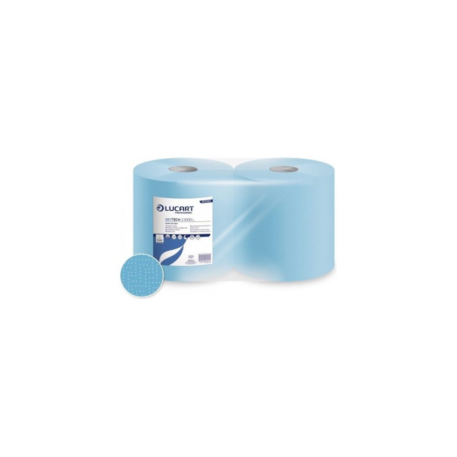 SKYTECH 2.1000 L — divkārtu industriālie papīra dvieļi rullī (2 ruļļi) SKYTECH 2.1000 L — divkārtu industriālie papīra dvieļi rullī (2 ruļļi)