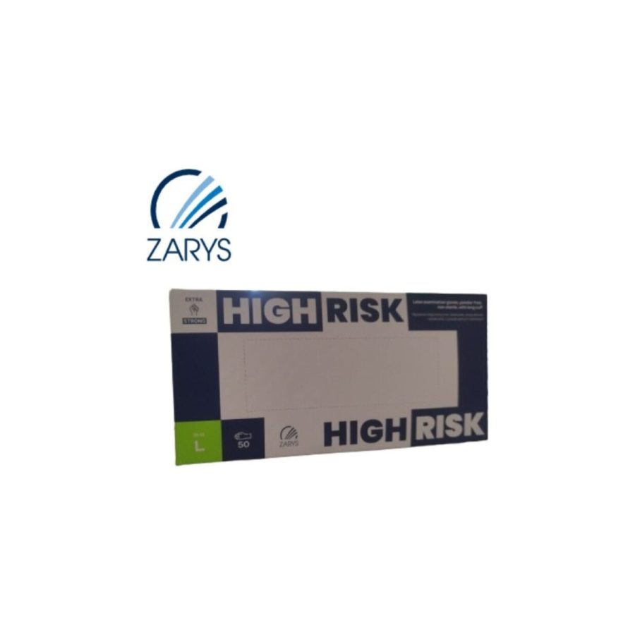 ZARYS HIGH RISK - lateksa diagnostikas cimdi ZARYS HIGH RISK - lateksa diagnostikas cimdi